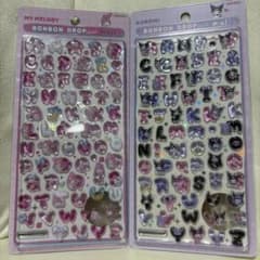 【正規品】ボンボンドロップシール サンリオ moji 文字 クロミ マイメロのサムネイル