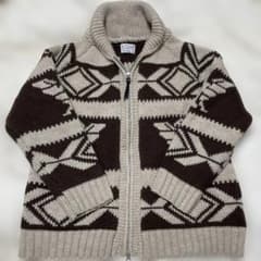 【美品】BACK NUMBER カウチンニット XL イーグル柄 肉厚