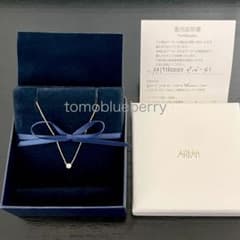 週末限定価格☆AHKAHアーカー☆BBネックレス1粒ダイヤ 0.07C ＊18K