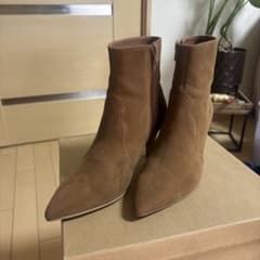 【美品】アングリッド フェイクスウェードショートブーツ M ブラウン