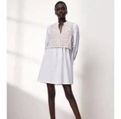 ZARA ザラ　ポプリンワンピース　シャツのサムネイル