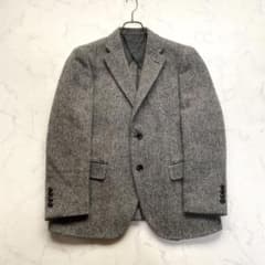 美品✨RESPECT ハリスツイード テーラードジャケット グレー S 2B 