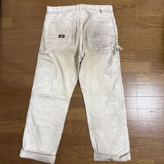 00’sDickies ペインターパンツ　ダブルニー　ホワイト 00'sDickies ペインターパンツ ダブルニー ホワイト - メルカリ