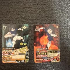 極美品】NARUTO うちはサスケ トレーディングカード 2枚セット - メルカリ