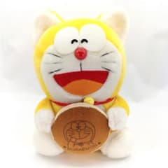 当時物 ドラえもん ぬいぐるみ ブルブル ぬいぐるみ 黄色 どら焼き