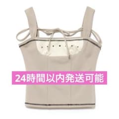 andmary Luca stitch tops beige - メルカリ