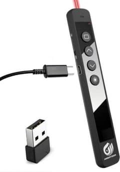 【Jho様専用】レーザーポインター プレゼンター USB充電式 本体＋受信機のサムネイル
