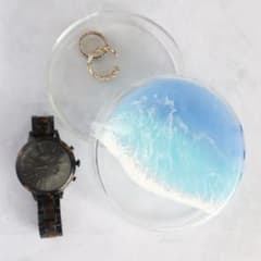 アクセサリーケース　小物入れ　オーシャンレジン　海レジン　レジンアート　海アートのサムネイル