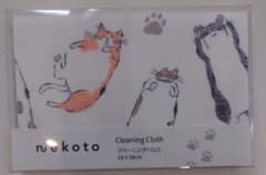 nekoto 猫デザイン クリーニングクロス 18x18cmのサムネイル