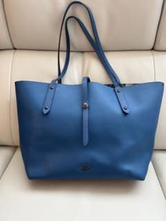 COACH 青 レザー ショルダーバッグのサムネイル