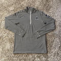 PEARLY GATES ストライプ ハイネックゴルフシャツ メンズ サイズ5