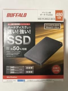 BUFFALO SSD-PL480U3-BK 外付けSSDのサムネイル