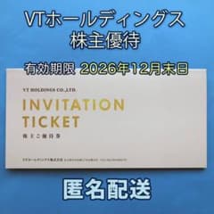 匿名配送 VTホールディングス キーパーラボ20%割引券 株主優待券 1冊