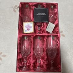HOYA CRYSTAL シャンパングラス 6客セット - メルカリ