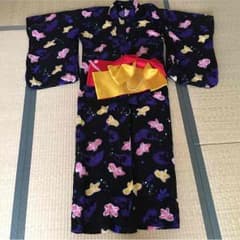 子供用 浴衣☆ブラックで大人っぽく♡140cmのサムネイル