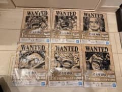 ワンピース　手配書ハンドタオル6枚セットのサムネイル