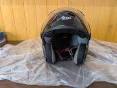 【専用】Arai ジェットヘルメット ブラック・レッド　sz-gのサムネイル