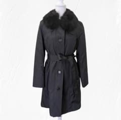 【未使用】DAKS トレンチコート ダウンライナー付 ファー付 ブラック系 ４０ m22452004011_1.jpg?1772439531