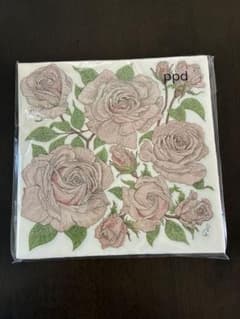 未開封品　ppd ファッションペーパータオル　薔薇柄 10枚入りのサムネイル