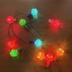 昭和レトロ　クリスマスライト　10球　1980のサムネイル