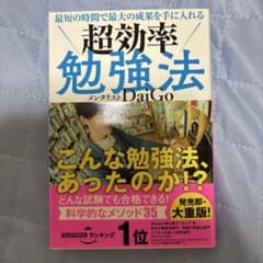 最短の時間で最大の成果を手に入れる 超効率勉強法のサムネイル