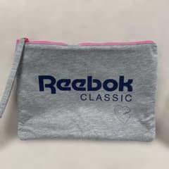 Reebok CLASSIC リーボック ポーチ グレー ピンク スウェット生地のサムネイル