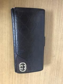 GUCCI シマ 長財布 こげ茶色 GGのサムネイル