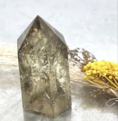 【特大・極上品質】スモーキーシトリン 魔晶ゼウス ポイント 798g 虹入り 爆虹キラキラ スモーキーシトリン 魔晶ゼウスクォーツ ポイント