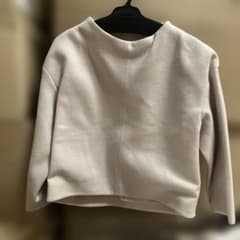 L'est Rose ベージュ クルーネックジャケット Mのサムネイル