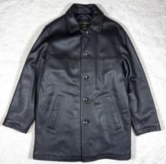 Eddie Bauer レザーカーコート S 黒 シボ 中綿入り Eddie Bauer レザーカーコート S 黒 シボ 中綿入り - メルカリ