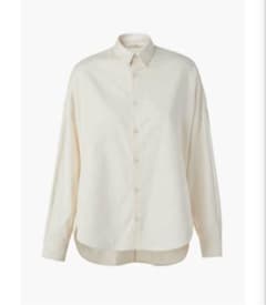 ECRU COTTON SHIRT - BOYFRIEND FITのサムネイル