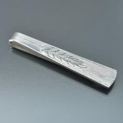 磨き済/美品 ジョージジェンセン タイピン SV 925 78 リーフ 稲穂