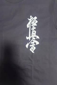 極真会プリントTシャツブラックXLサイズのサムネイル