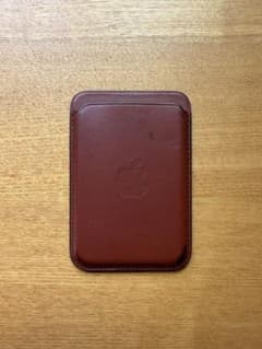 Apple iPhone用 レザーウォレット ブラウンのサムネイル