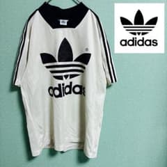 90s adidas アディダス ヴィンテージ ビッグトレフォイル ゲームシャツ