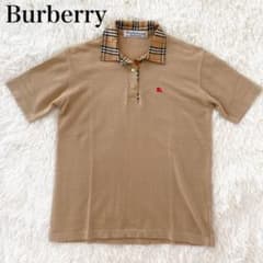 Burberry ノバチェック ポロシャツ 刺繍 ベージュ イングランド製