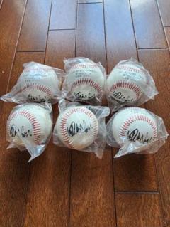 イチロー杯サイン入り(プリント)野球ボール6個セット - メルカリ