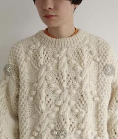 美品※yuni ネパールハンドニット オーバーサイズプルオーバー - メルカリ