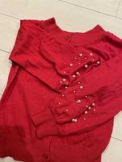 dazzlin 薄いニット　赤のサムネイル