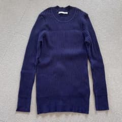 URBAN RESEARCH DOORS ニット 長袖 ネイビー パープルのサムネイル