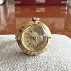 昭和レトロ SEIKO 稼働中 手巻き時計 ウォッチリングセイコー指輪時計