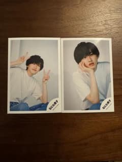 道枝駿佑 アイドル Lサイズ写真 2枚セットのサムネイル