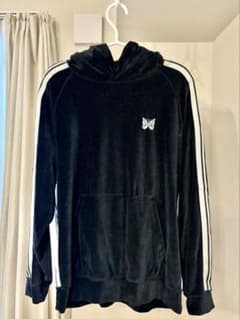 needles ブラック ベロア パーカー - メルカリ