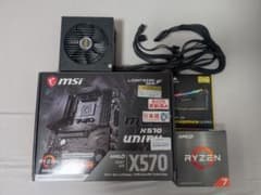 X570＋Ryzen7 5800X＋16GB×2 メモリ＋750W電源のサムネイル