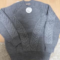 ALEXIA STAM グレー ケーブルニット