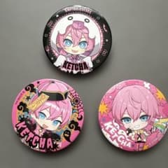 AMPTAK けちゃ 缶バッジ けちゃくん 缶バッジ AMPTAKxCOLORS けちゃ BIG缶バッジ けちゃ けちゃくん