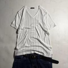 archive y2k v-neck pinstripe s/s tee お兄系のサムネイル