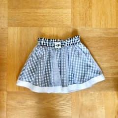 チュールスカート チェック 90cmのサムネイル