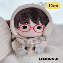 10cm 着せ替え ぬい服 ちびぬい 推し活 推しぬい もこもこ 白-E100