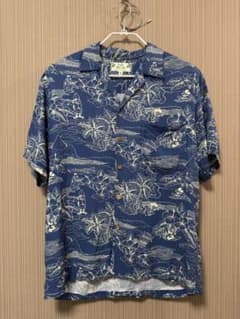 TWO PALMS Disney ミッキー レーヨンアロハ M ハワイ製のサムネイル